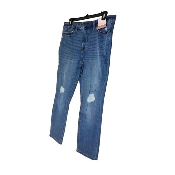 LC Lauren Conrad Womens High Rise Distressed Ankle Skinny Jeans Sz 14 New - Picture 3 of 8